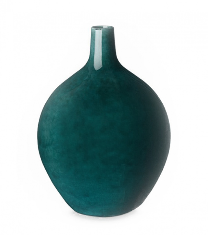 Grön rund vas i gruppen hos Reforma (27VAPE047)