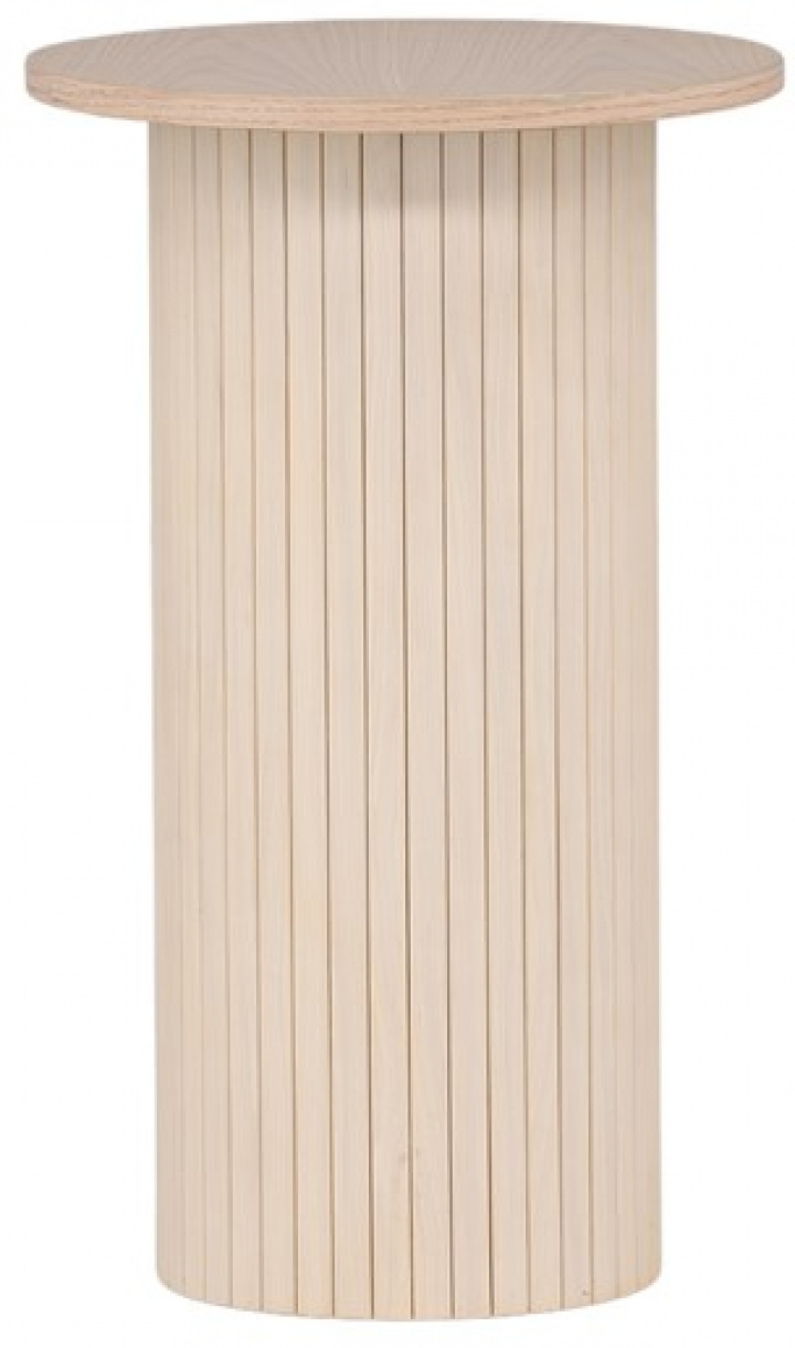 Sidobord 'Barkaby' Runt 40cm- Beige