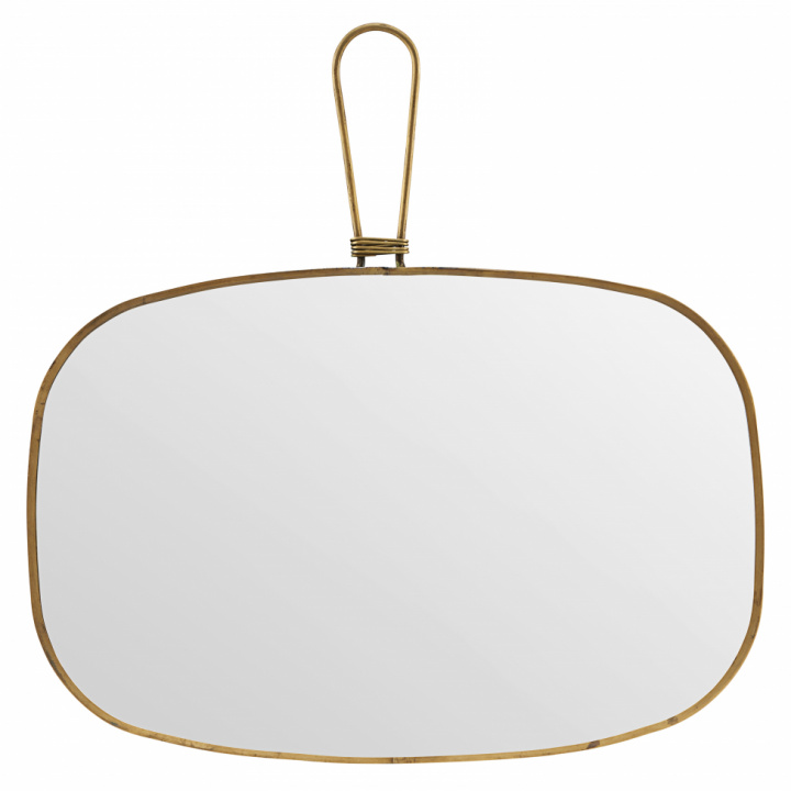 Spegel med ram 20x30 cm - Mässing