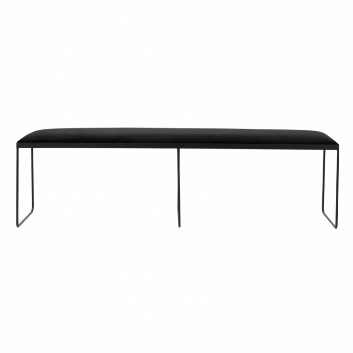 Bänk 'Gorm' 170 cm - Svart