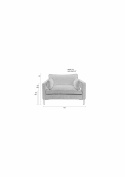 Fåtölj \'Loveseat\' - Latte