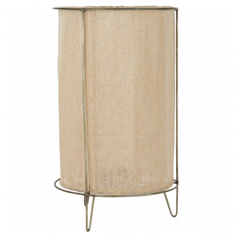 Ljuslykta \'Tyg\' Liten - Beige