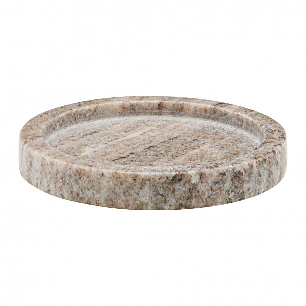 Rund bricka \'Marble\' - Beige