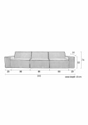 3-sits Soffa \'James\' - Mörkgrå