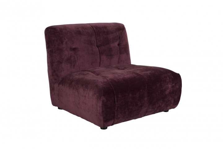 Soffa 'Giada' 1-sits - Plommon