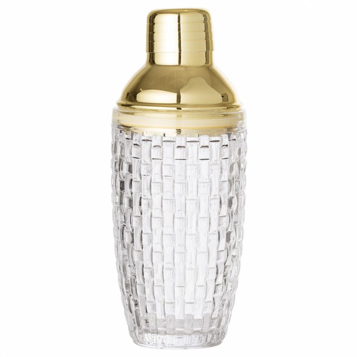 Shaker 'Cocktail' - Glas/Guld