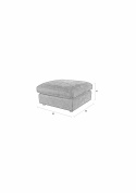 Fotpall \'Sense Cream\' - Beige