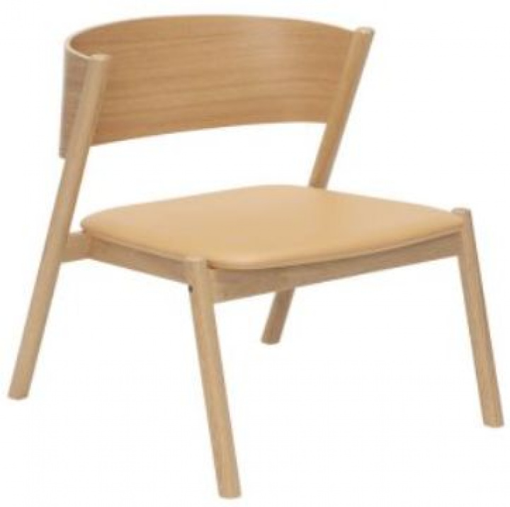 Lounge stol \'Oblique\' - Natur i gruppen MÖBLER / Sittmöbler / Stolar hos Reforma (331605)