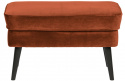 Fotpall \'Rocco\' - Rost/Sammet