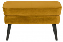 Fotpall \'Rocco\' - Ochre/Sammet