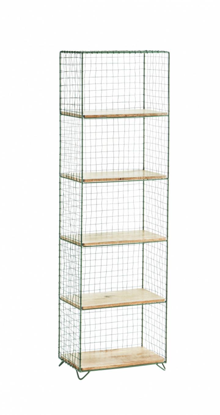 Hylla \'Iron\' - Grön/natur i gruppen Möbler / Hyllor & förvaring hos Reforma (35587GRN)
