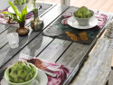 Bord Ute \'Shabby Chic\' 86x195 CM - Grå