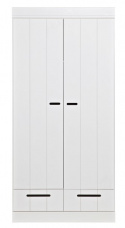Klädskåp \'Connect\' lådor - vit