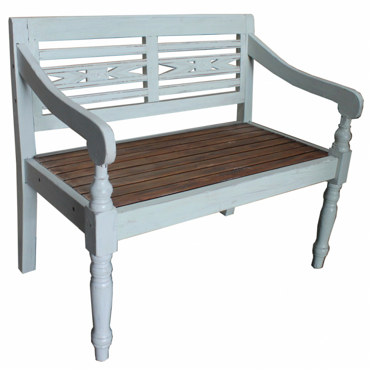 Trädgårdsbänk/soffa \'Light Green\' - Återvunnet trä i gruppen Rum / Uteplats / Bänkar hos Reforma (361002)