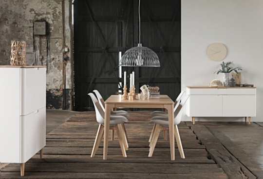 Sknk/Sideboard \'Granvik\' - Vit/Ek 140 cm
