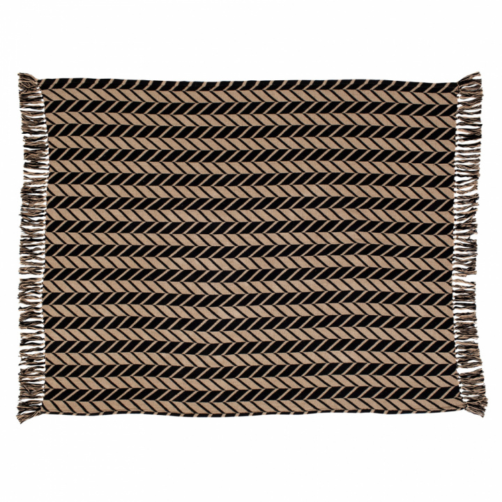 Pläd 'Chevron' - Svart