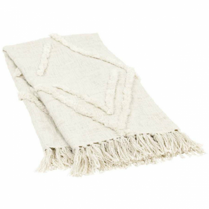 Pläd \'Diamond\' - Naturvit i gruppen Inredning / Textilier / Plädar & filtar hos Reforma (37148)