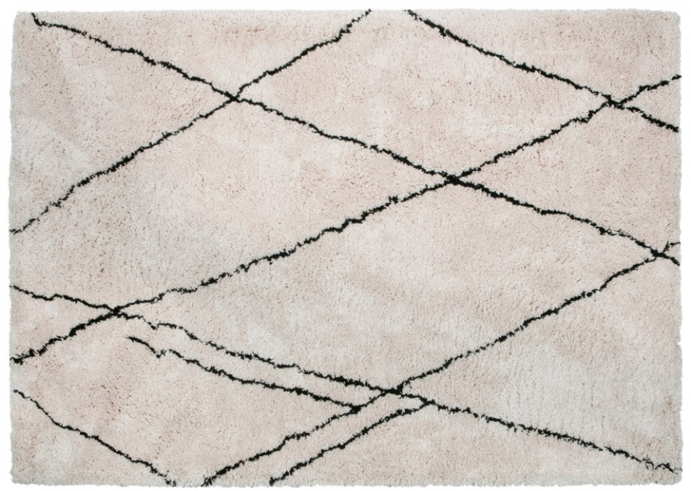 Matta \'Cleo\' 170x240 - Benvit/Svart