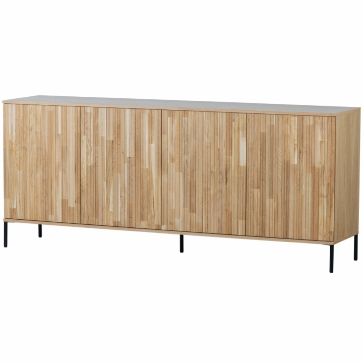 Sideboard ‘New Gravure’ 200 cm - Ek/Svart i gruppen Möbler / Hyllor & förvaring / Sideboards hos Reforma (373471-B)