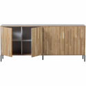 Sideboard ‘New Gravure’ 200 cm - Ek/Svart