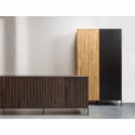 Sideboard ‘New Gravure’ 200 cm - Mörkbrun/Svart