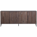 Sideboard ‘New Gravure’ 200 cm - Mörkbrun/Svart