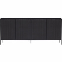 Sideboard ‘New Gravure’ 200 cm - Svart/Svart