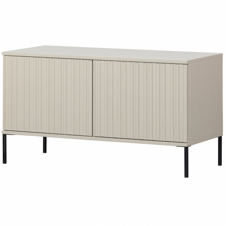 TV-bänk ‘New Gravure’ 100 cm - Beige/Svart i gruppen Möbler / Hyllor & förvaring / TV-Bänkar hos Reforma (373472-D)
