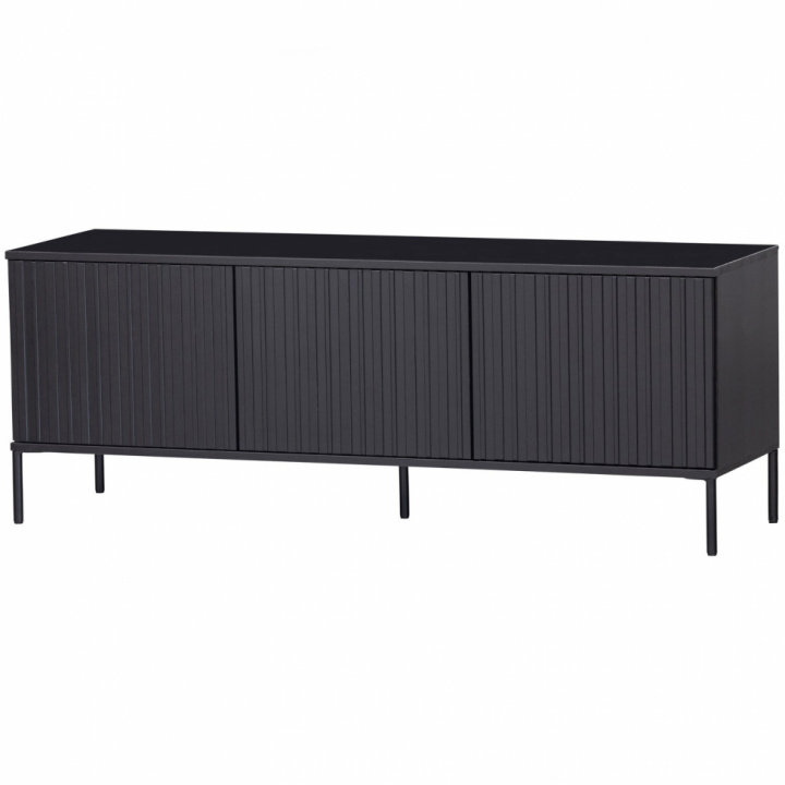 TV-bänk ‘New Gravure’ 150 cm - Svart/Svart i gruppen Möbler / Hyllor & förvaring / TV-Bänkar hos Reforma (373473-Z)