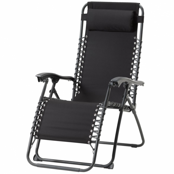 Solstol \'Halden\' - Svart i gruppen Möbler / Utemöbler / Solstolar & Solsängar hos Reforma (3738540)