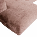 Soffa ‘Cloud’ 3-sits schäslong vänster - Brungrå/Rosa