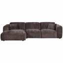 Soffa ‘Cloud’ 3-sits schäslong vänster - Mörkbrun