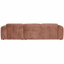 Soffa ‘Cloud’ 3-sits schäslong höger - Rosa/brun