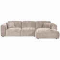 Soffa ‘Cloud’ 3-sits schäslong höger - Grå
