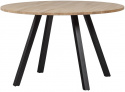 Matbord \'Tablo\' Runt 120cm - Natur/Svart
