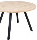 Matbord \'Tablo\' Runt 120cm - Natur/Svart