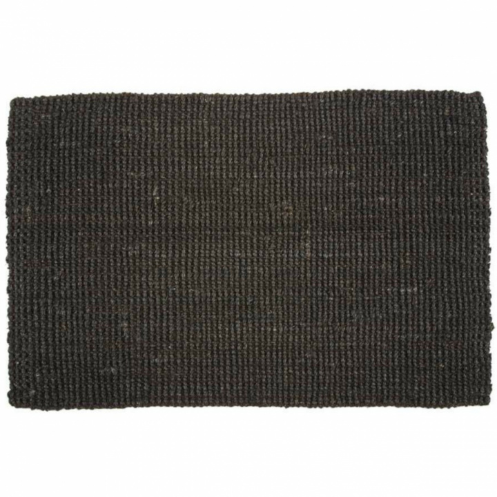 Dörrmatta 'Jute' - Svart