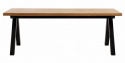 Matbord \'Kalsvik\' 210x100cm - Svart/Ek