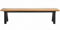 Bänk \'Kalsvik\' 180cm - Svart/Ek
