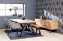 Bänk \'Kalsvik\' 180cm - Svart/Ek
