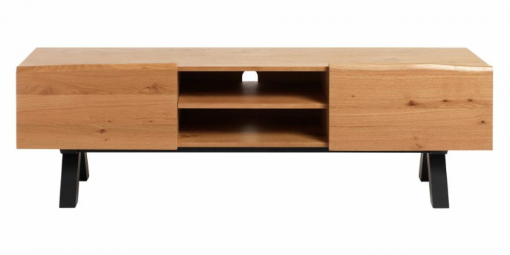 TV-bänk 'Kalsvik' 170cm - Svart/Ek 