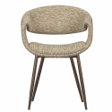 Matstol ‘Yossi’ - Beige/Koppar