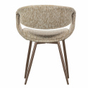 Matstol ‘Yossi’ - Beige/Koppar