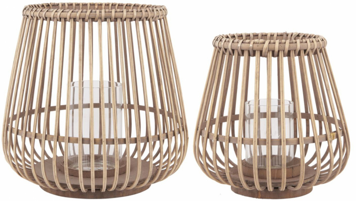 Lykta 2-pack - Bambu i gruppen Inredning / Dekoration / Ljusstakar & Ljuslyktor hos Reforma (3830-14)