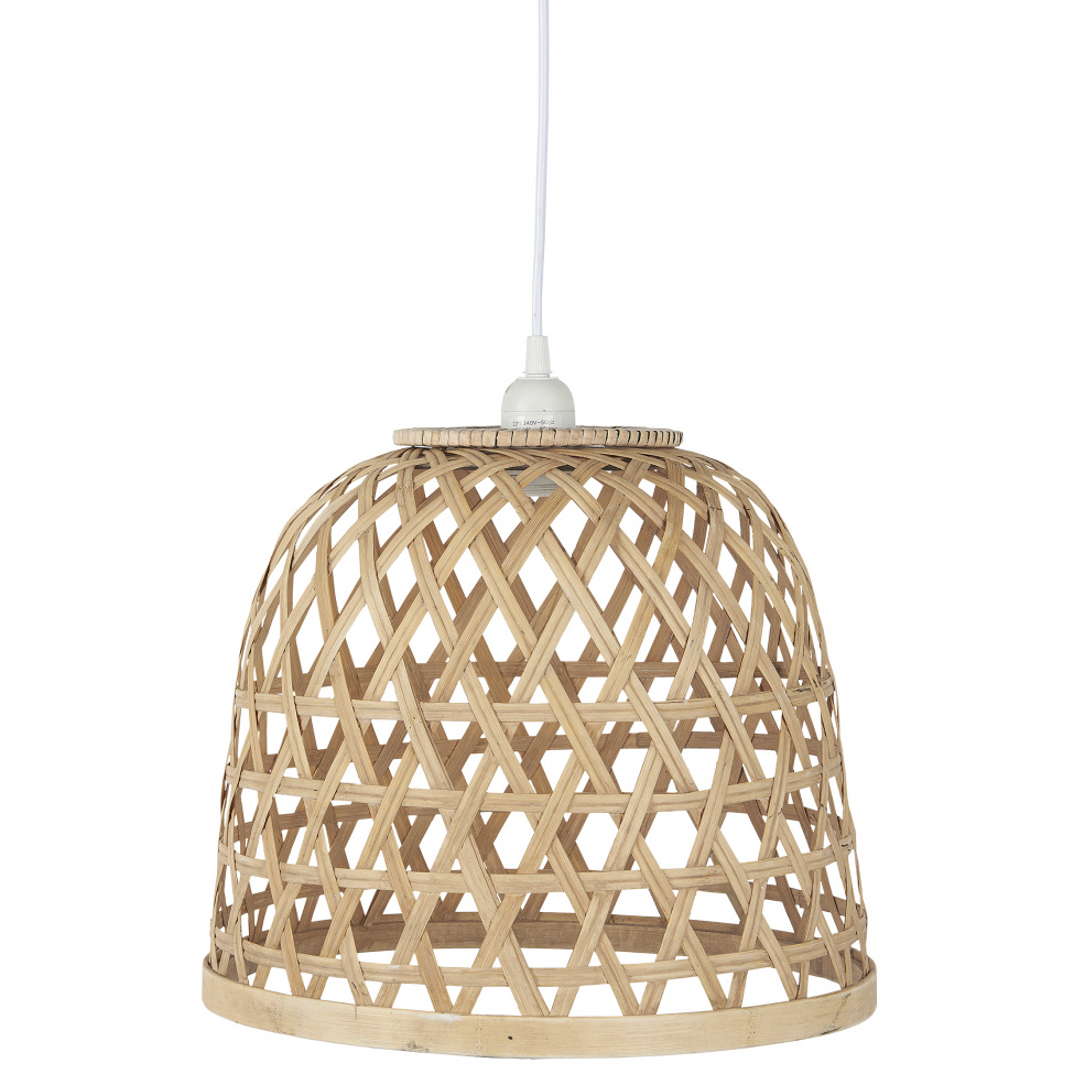 Taklampa \'Bambu\' - Natur/Vit S