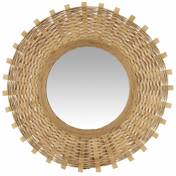 Spegel \'Bamboo Braid\' Rund - Natur i gruppen INREDNING / Dekoration / Speglar hos Reforma (3851-14)