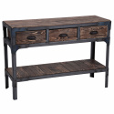 Sidobord \'Factory\' - Vintage Brun