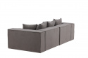 Soffa \'Gällivare\' 3-sits - Grå