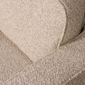 Svängfåtölj ‘Lazy’ - Beige bouclé
