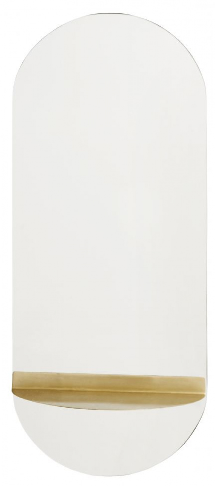 Spegel 'Oval Brass' 30x61cm